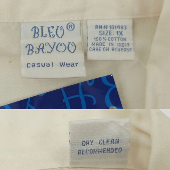 Bleu Bayou Open Front Jacket Size 1X Artsy Colorful 3/4 Sleeve Ribbon Applique - Picture 7 of 16